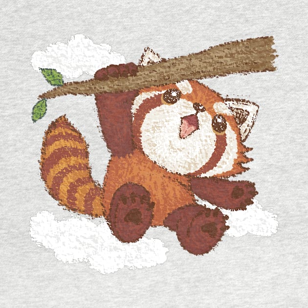 Red panda hanging by sanogawa